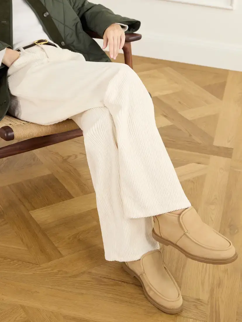 Yves Salomon Paneled Suede Ankle Boots | Thumbnail 2 Yves Salomon Paneled Suede Ankle Boots | Thumbnail 2