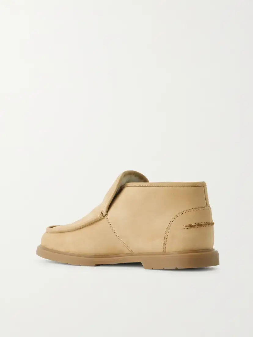 Yves Salomon Paneled Suede Ankle Boots | Thumbnail 3 Yves Salomon Paneled Suede Ankle Boots | Thumbnail 3