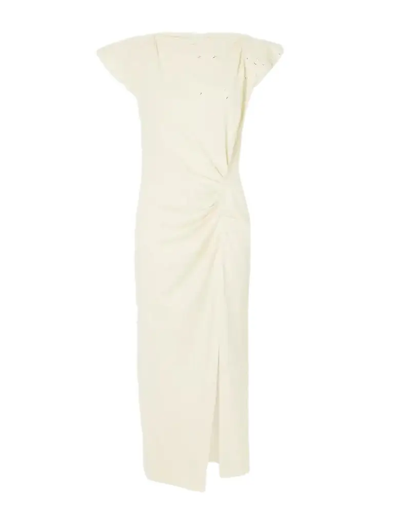 Nadela Gathered Bead-embellished Cotton-jersey Maxi Dress Nadela Gathered Bead-embellished Cotton-jersey Maxi Dress