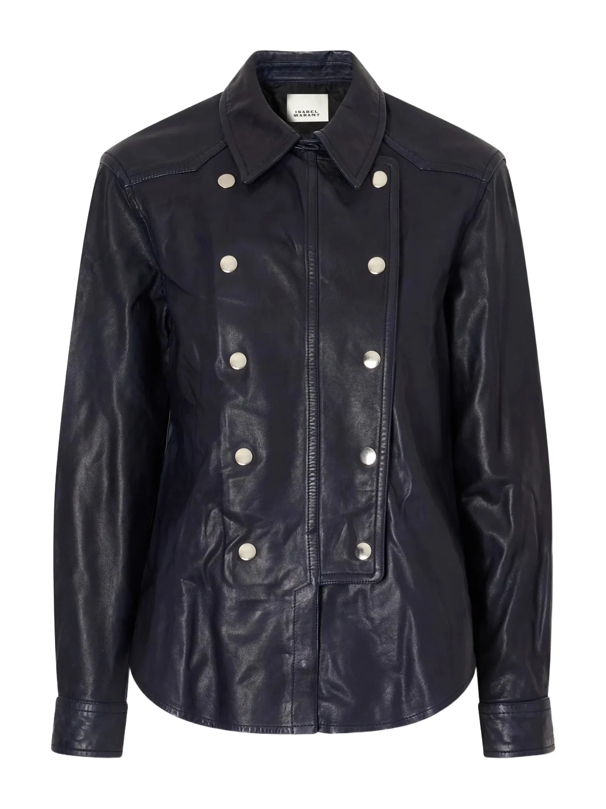 Valdy Paneled Leather Shirt Valdy Paneled Leather Shirt