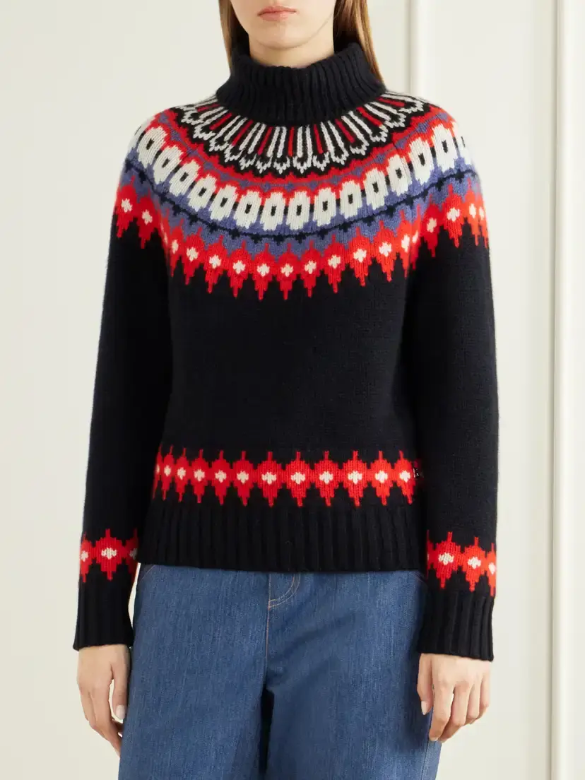 Bogner Ingrid Fair Isle Cashmere Turtleneck Sweater | Thumbnail 3 Bogner Ingrid Fair Isle Cashmere Turtleneck Sweater | Thumbnail 3