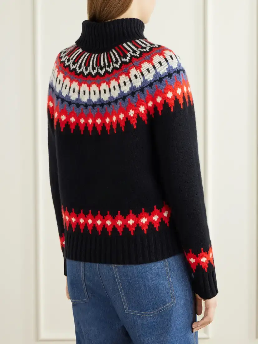 Bogner Ingrid Fair Isle Cashmere Turtleneck Sweater | Thumbnail 4 Bogner Ingrid Fair Isle Cashmere Turtleneck Sweater | Thumbnail 4