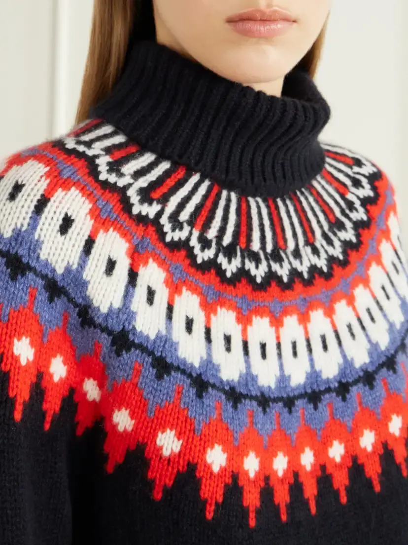 Bogner Ingrid Fair Isle Cashmere Turtleneck Sweater | Thumbnail 5 Bogner Ingrid Fair Isle Cashmere Turtleneck Sweater | Thumbnail 5