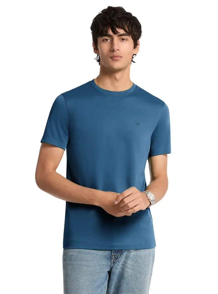 Michael Kors Collection Cotton T-Shirt in Blue