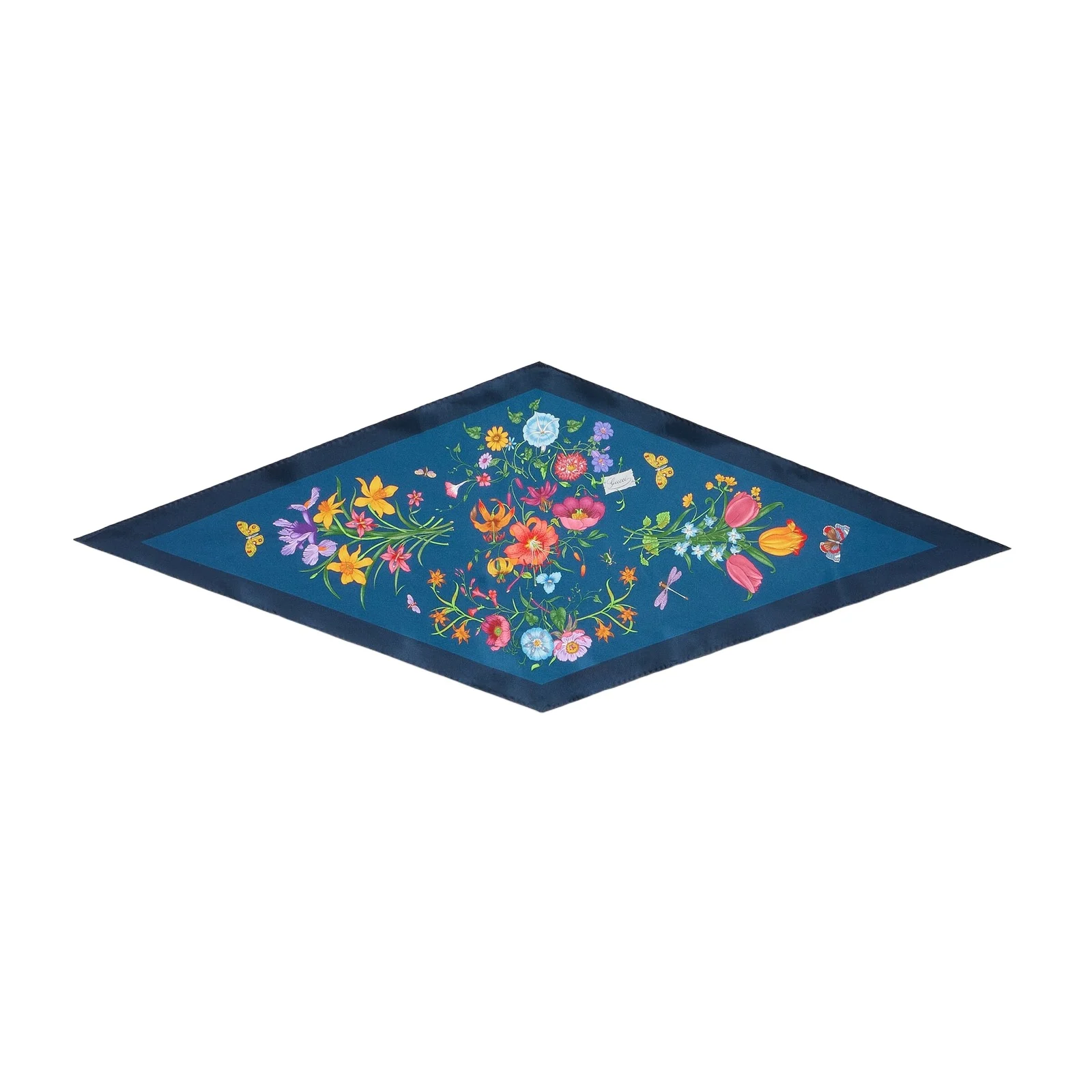 Gucci Printed Silk Twill Diamond Scarf