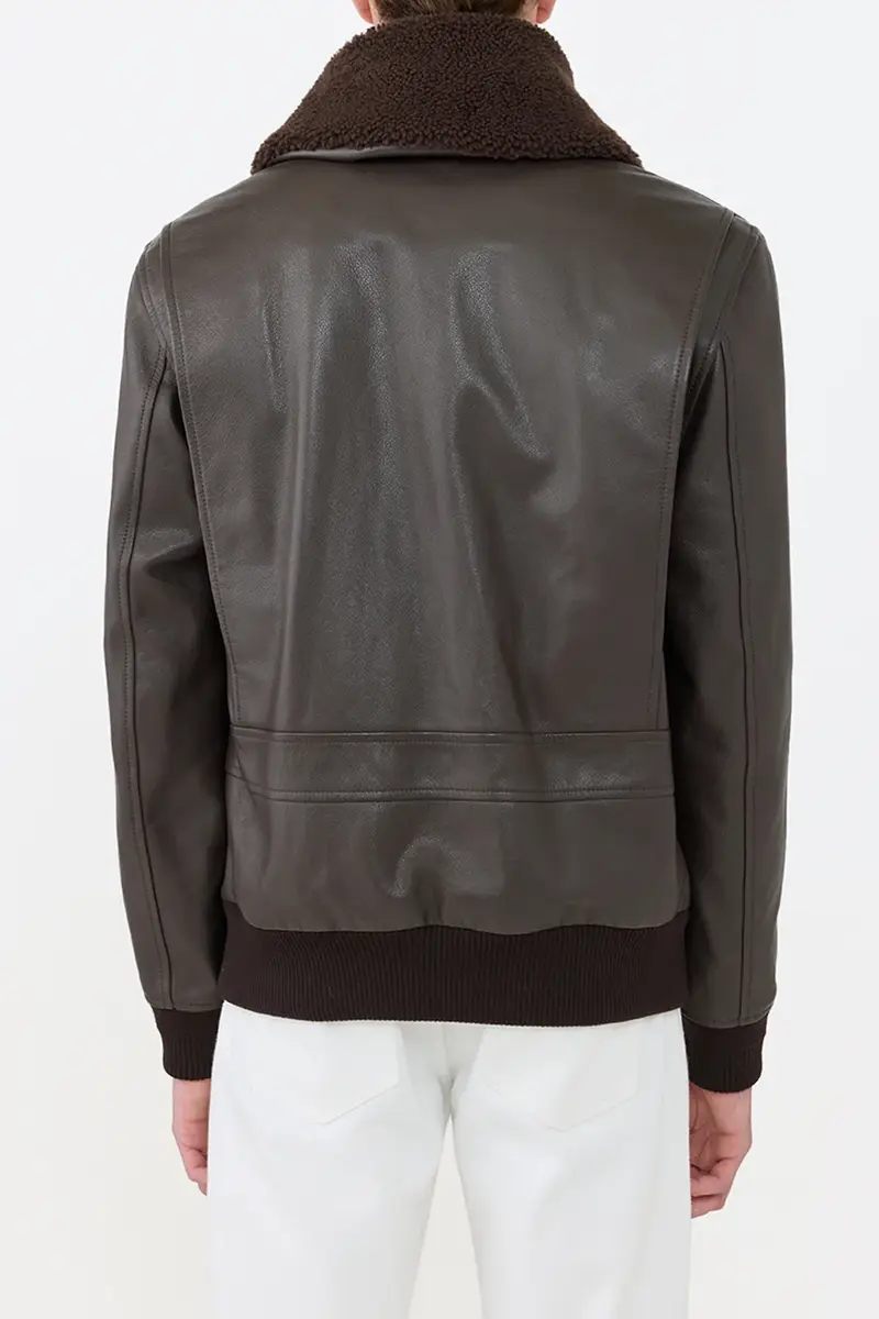 Gabriela Hearst Grant Jacket in Chocolate Leather | Thumbnail 5 Gabriela Hearst Grant Jacket in Chocolate Leather | Thumbnail 5