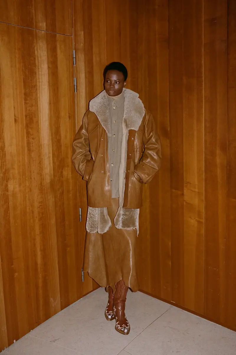 Gabriela Hearst Darwin M65 Jacket in Cognac Vachetta Leather | Thumbnail 8 Gabriela Hearst Darwin M65 Jacket in Cognac Vachetta Leather | Thumbnail 8
