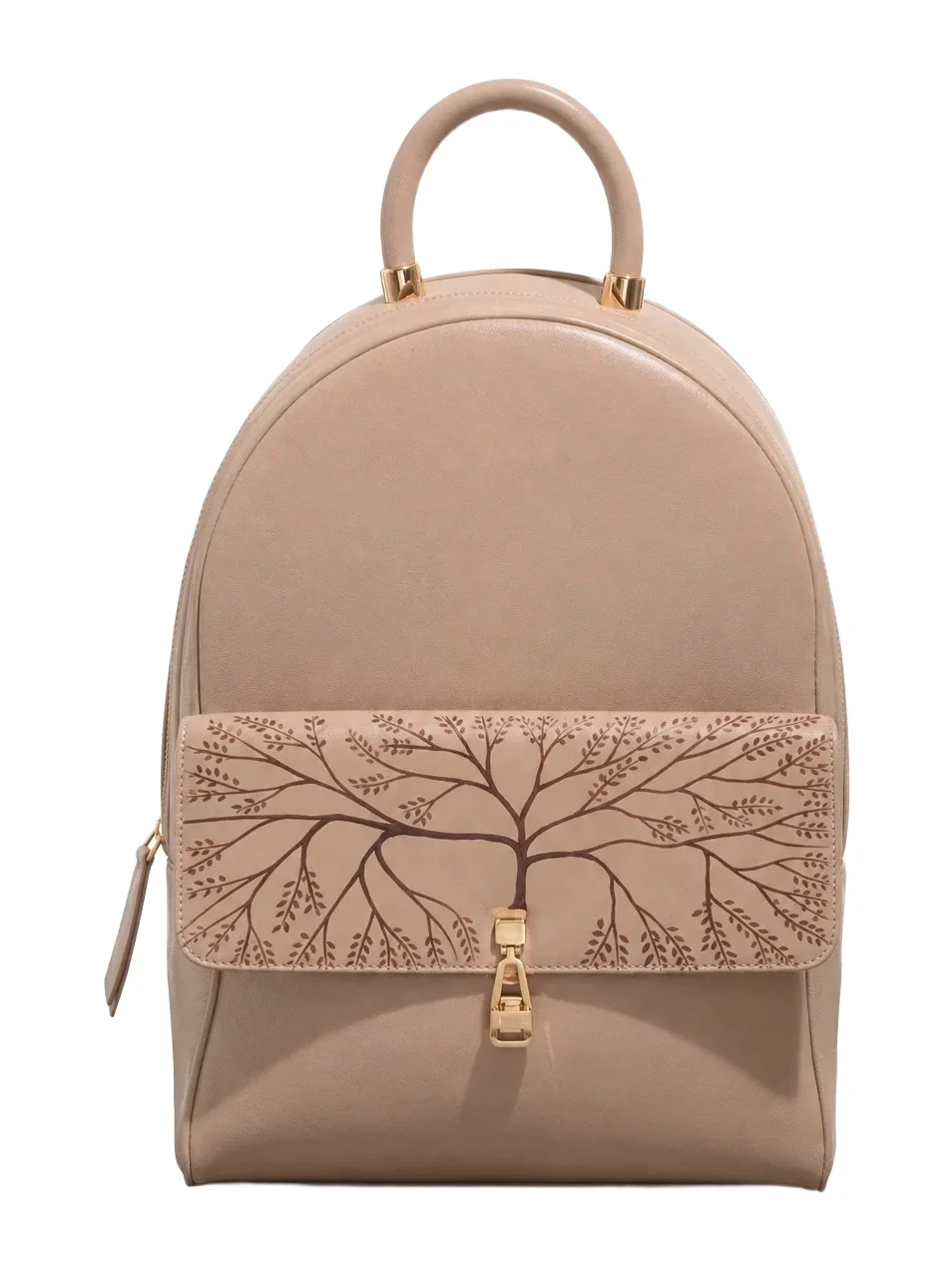 Gabriela Hearst Hand Painted Billie Backpack in Nude Nappa Leather
