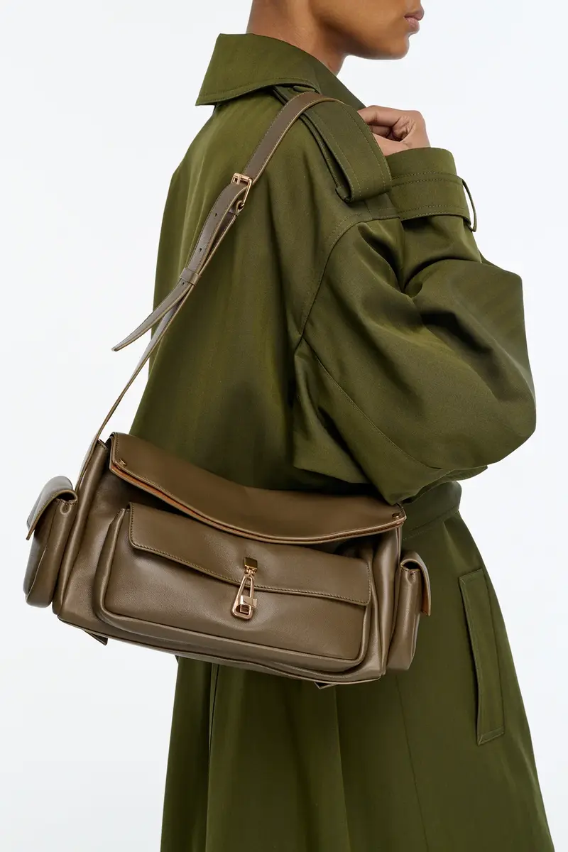 Gabriela Hearst Jebb Bag in Olive Nappa Leather | Thumbnail 2 Gabriela Hearst Jebb Bag in Olive Nappa Leather | Thumbnail 2