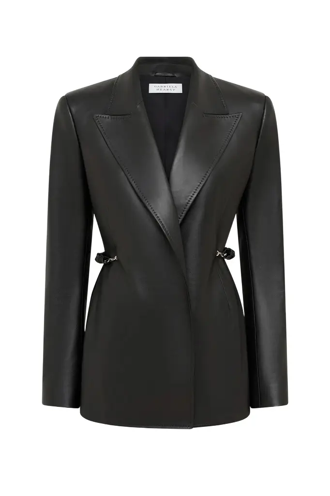 Epona Chain Blazer in Black Soft Leather Epona Chain Blazer in Black Soft Leather