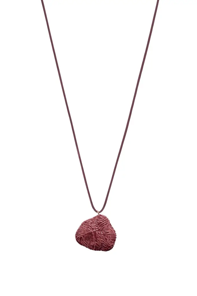Nugget Necklace in Bordeaux Ceramic Nugget Necklace in Bordeaux Ceramic