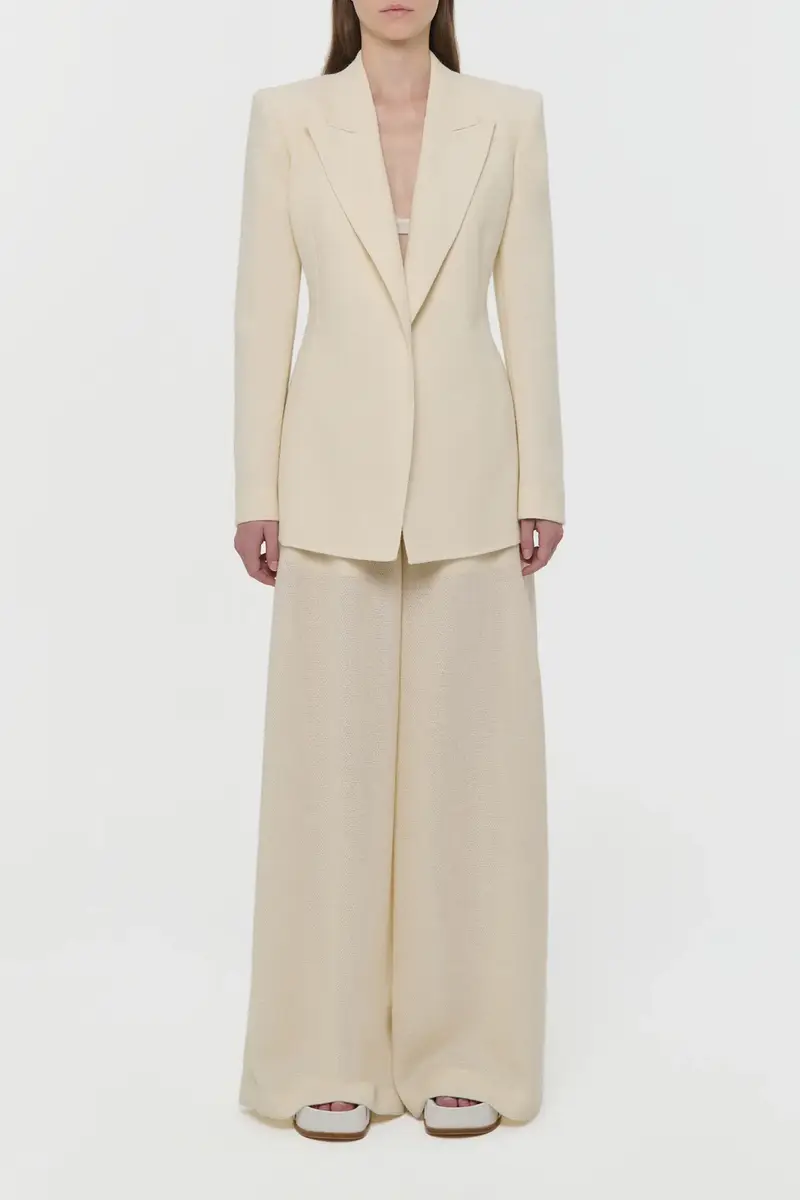 Gabriela Hearst Mairi Blazer in Ivory Alpaca Wool | Thumbnail 2 Gabriela Hearst Mairi Blazer in Ivory Alpaca Wool | Thumbnail 2