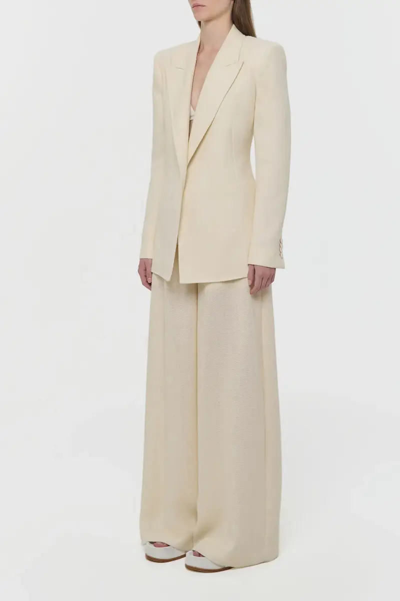 Gabriela Hearst Mairi Blazer in Ivory Alpaca Wool | Thumbnail 3 Gabriela Hearst Mairi Blazer in Ivory Alpaca Wool | Thumbnail 3