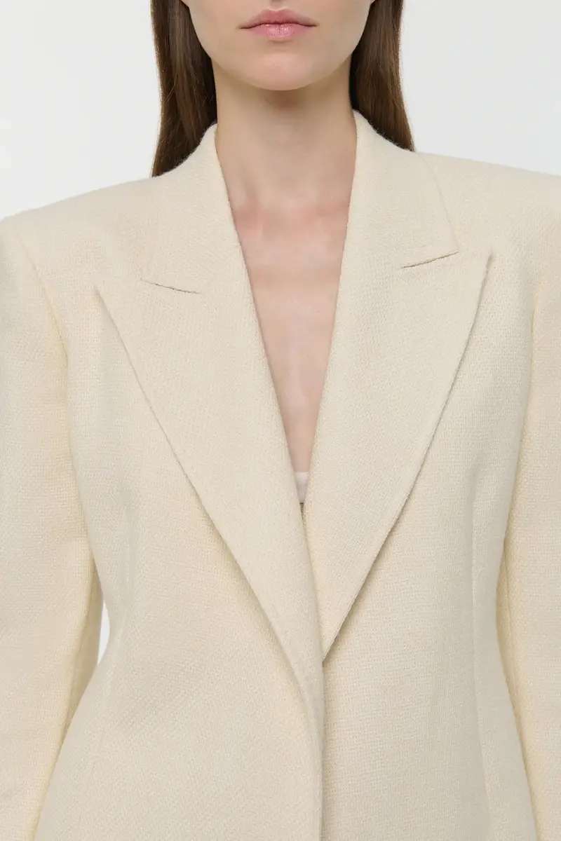 Gabriela Hearst Mairi Blazer in Ivory Alpaca Wool | Thumbnail 5 Gabriela Hearst Mairi Blazer in Ivory Alpaca Wool | Thumbnail 5