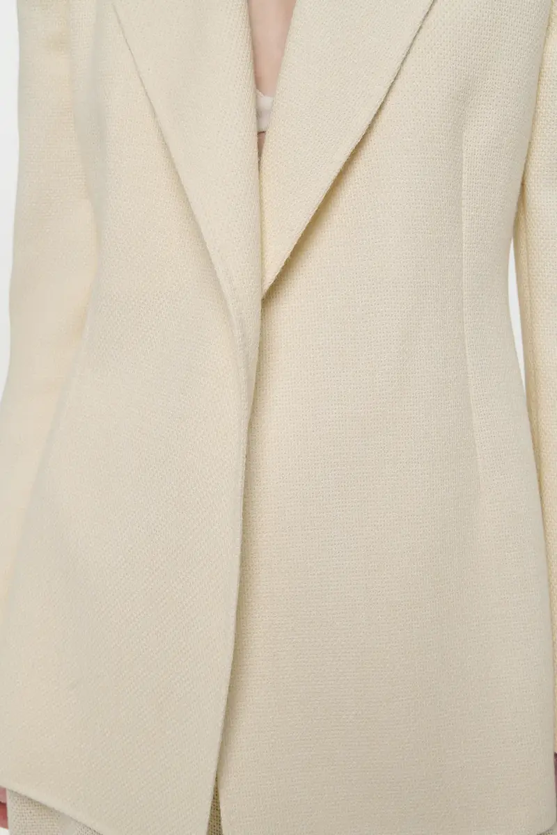Gabriela Hearst Mairi Blazer in Ivory Alpaca Wool | Thumbnail 7 Gabriela Hearst Mairi Blazer in Ivory Alpaca Wool | Thumbnail 7