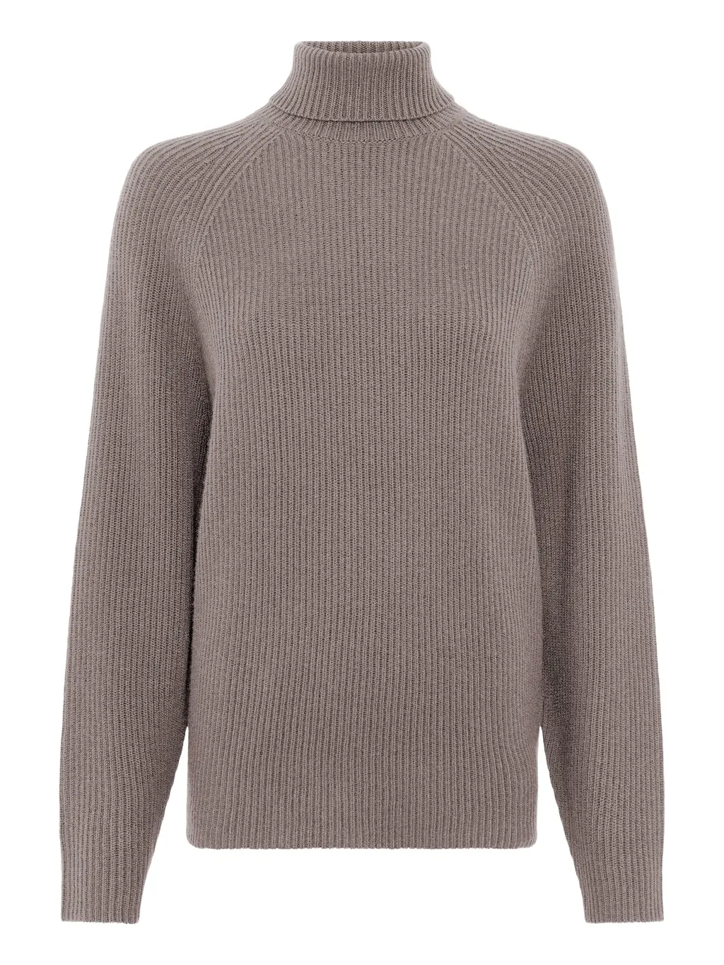 Gabriela Hearst Wigman Knit Turtleneck Sweater in Walnut Cashmere