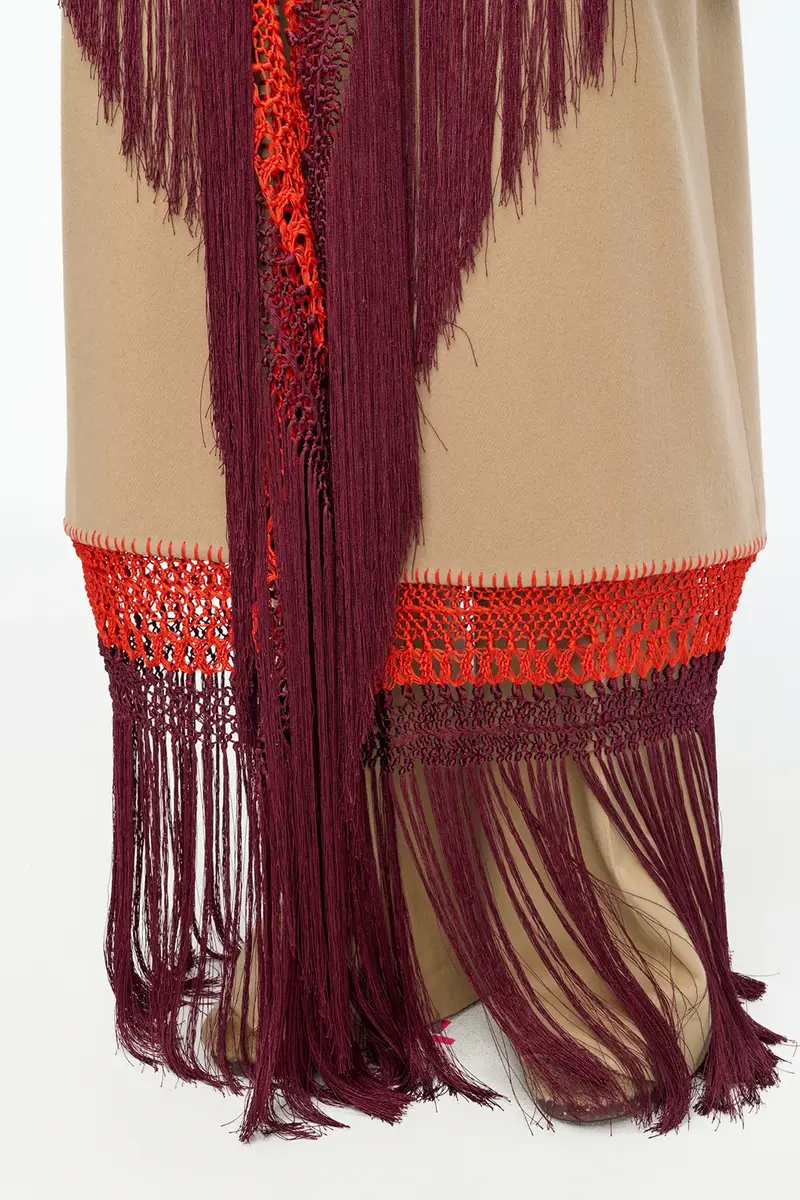 Gabriela Hearst Mcaffrey Fringe Coat in Camel Double-face Recycled Cashmere with Silk Macrame | Thumbnail 10 Gabriela Hearst Mcaffrey Fringe Coat in Camel Double-face Recycled Cashmere with Silk Macrame | Thumbnail 10