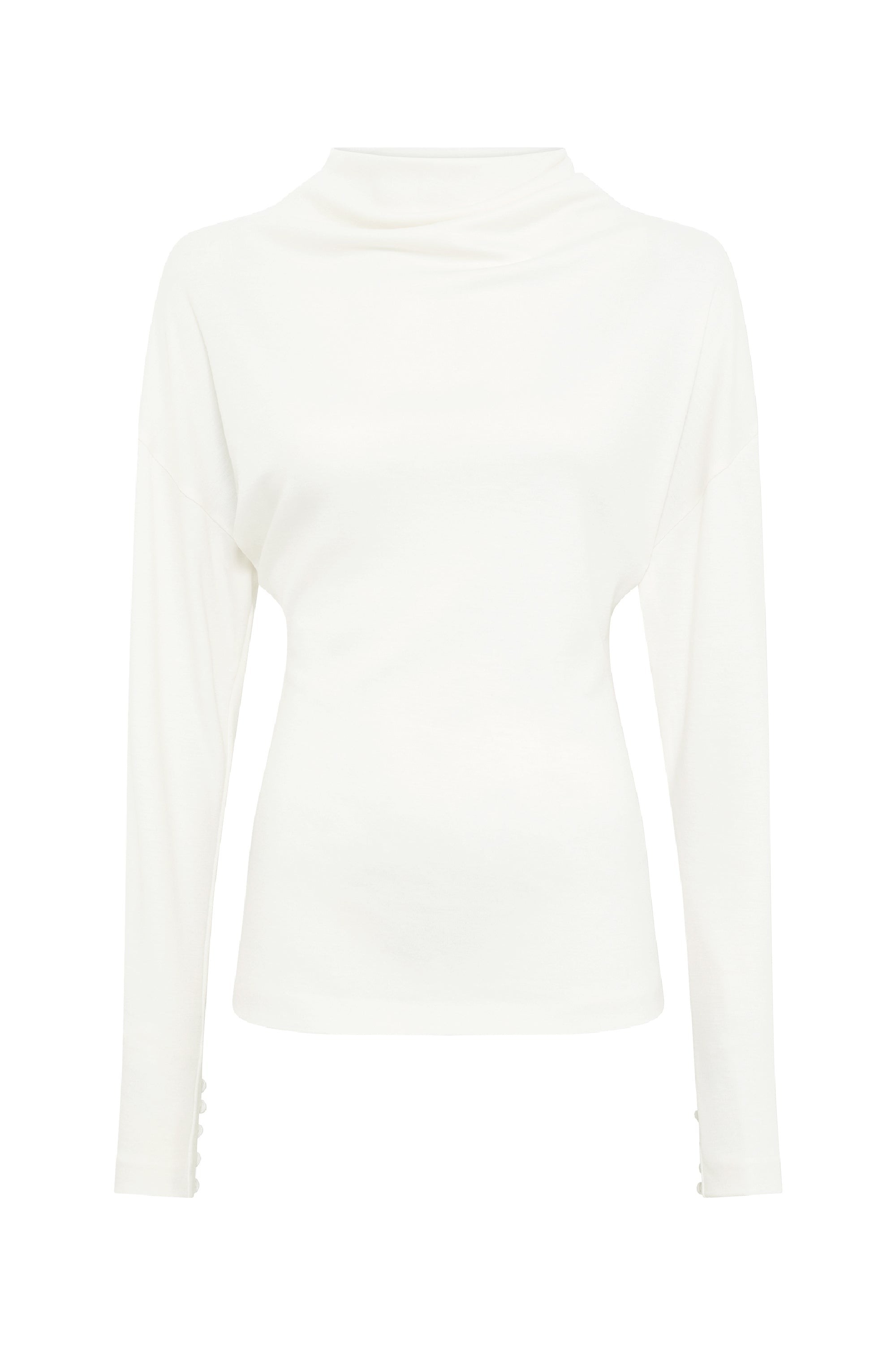 Paget Top in Ivory Cashmere Jersey Paget Top in Ivory Cashmere Jersey