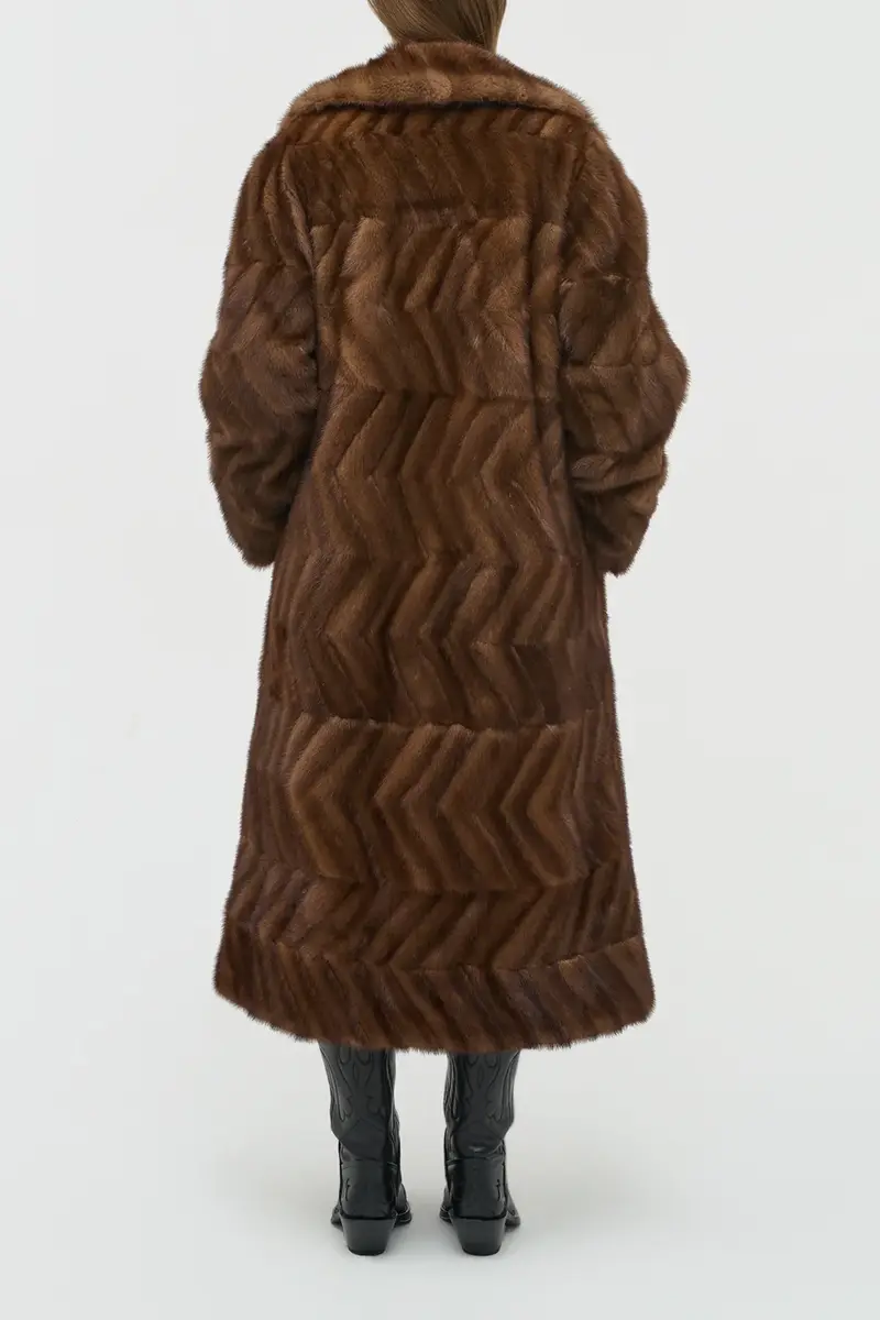 Gabriela Hearst Andal Coat in Mahogany Recycled Mink Fur | Thumbnail 6 Gabriela Hearst Andal Coat in Mahogany Recycled Mink Fur | Thumbnail 6