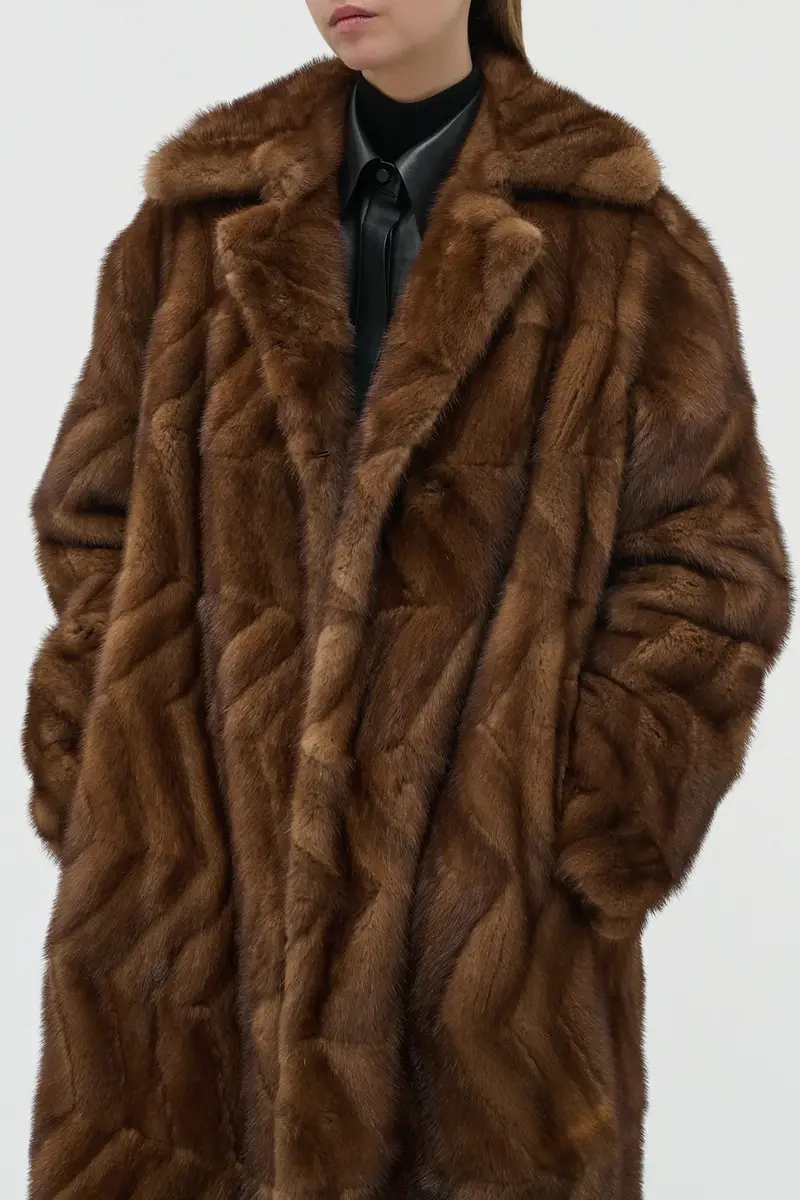 Gabriela Hearst Andal Coat in Mahogany Recycled Mink Fur | Thumbnail 7 Gabriela Hearst Andal Coat in Mahogany Recycled Mink Fur | Thumbnail 7