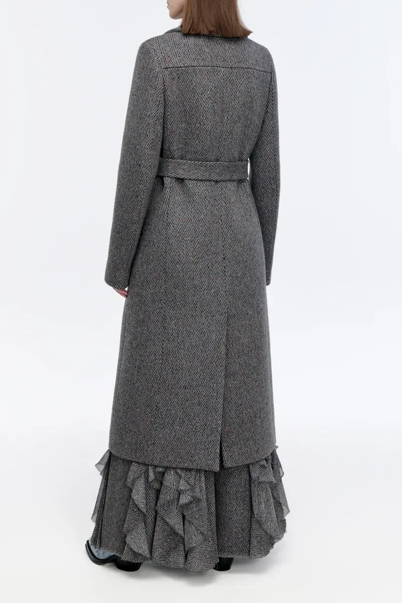 Gabriela Hearst William Coat in Charcoal Multi Cashmere Wool Herringbone | Thumbnail 5 Gabriela Hearst William Coat in Charcoal Multi Cashmere Wool Herringbone | Thumbnail 5