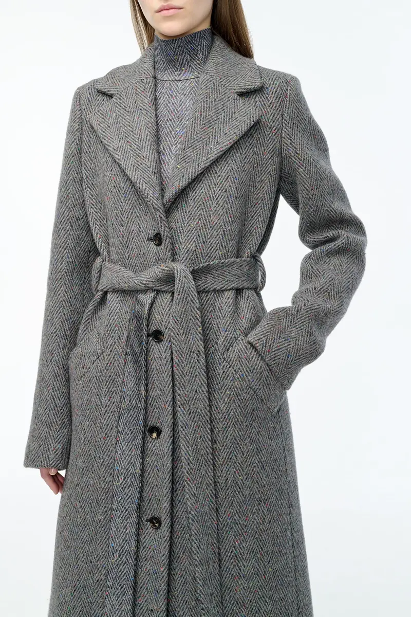 Gabriela Hearst William Coat in Charcoal Multi Cashmere Wool Herringbone | Thumbnail 6 Gabriela Hearst William Coat in Charcoal Multi Cashmere Wool Herringbone | Thumbnail 6