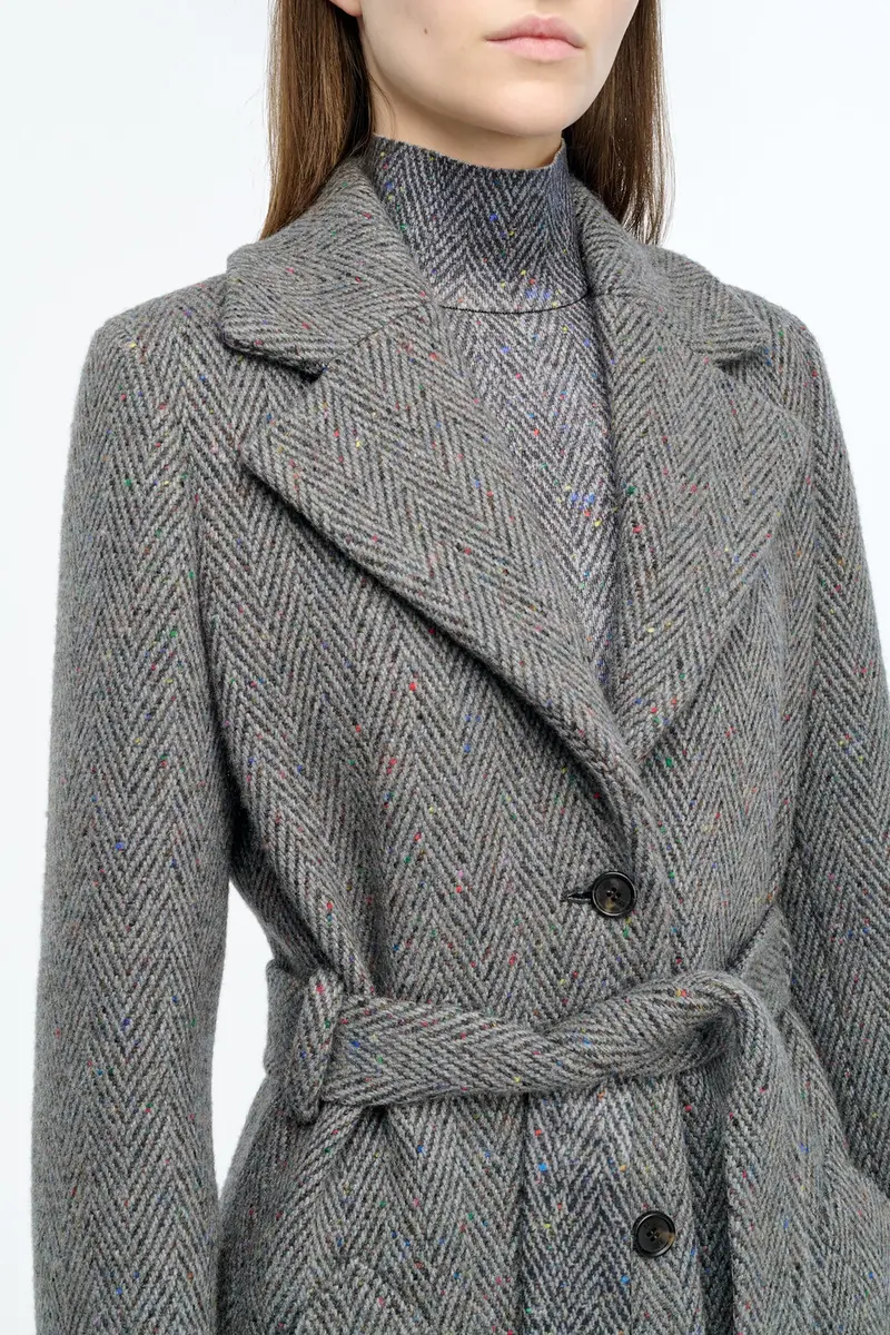 Gabriela Hearst William Coat in Charcoal Multi Cashmere Wool Herringbone | Thumbnail 7 Gabriela Hearst William Coat in Charcoal Multi Cashmere Wool Herringbone | Thumbnail 7