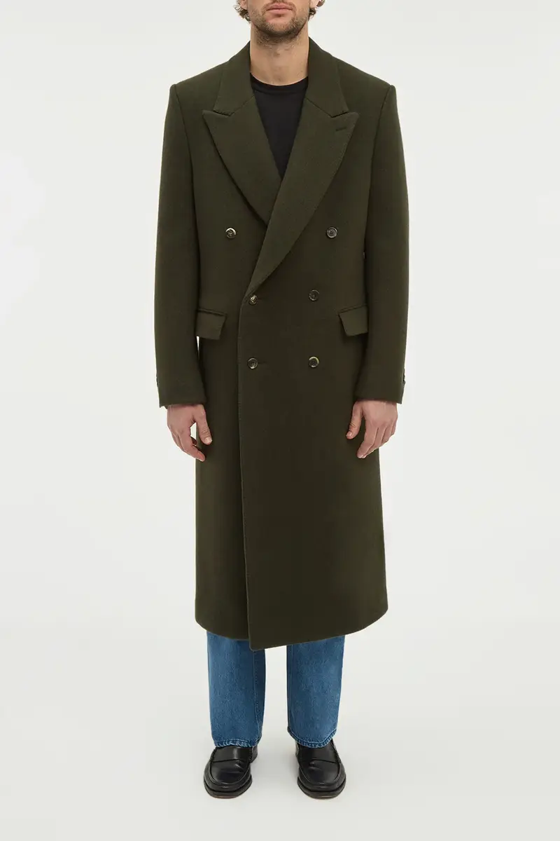 Gabriela Hearst Brannick Coat in Olive Cashemre Felt | Thumbnail 3 Gabriela Hearst Brannick Coat in Olive Cashemre Felt | Thumbnail 3