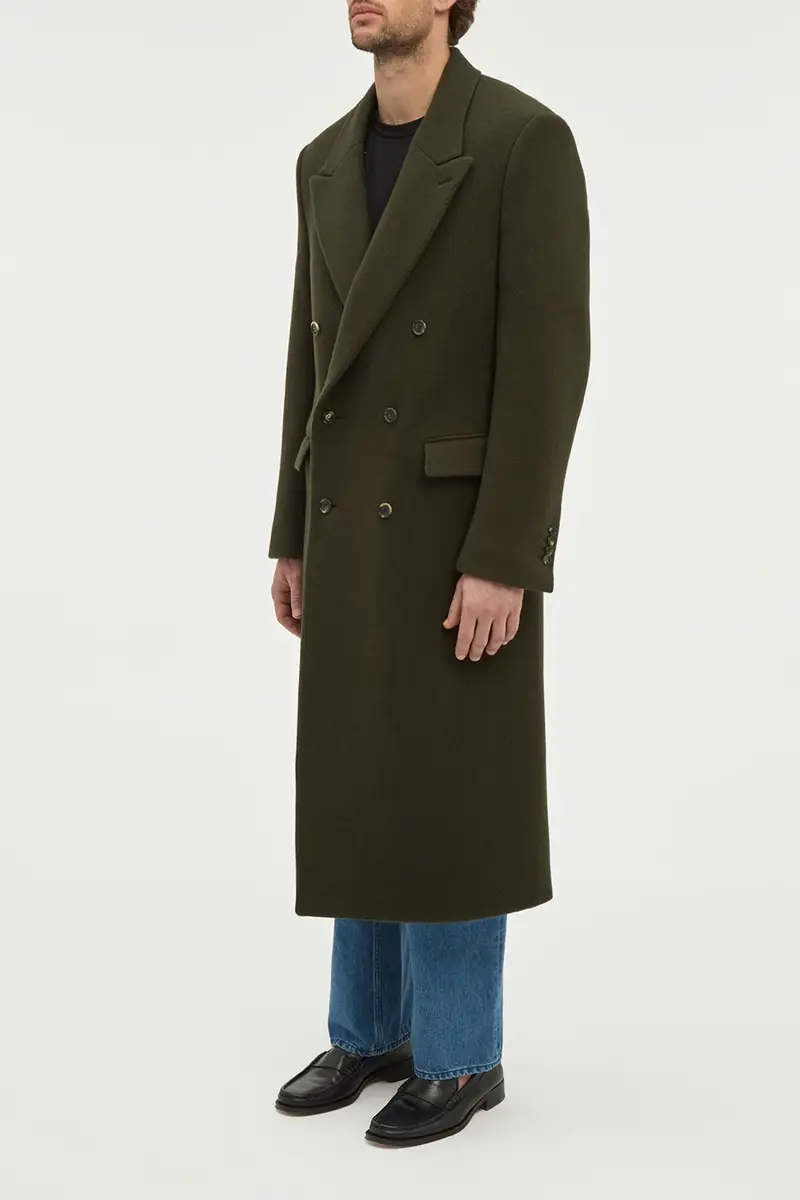 Gabriela Hearst Brannick Coat in Olive Cashemre Felt | Thumbnail 4 Gabriela Hearst Brannick Coat in Olive Cashemre Felt | Thumbnail 4