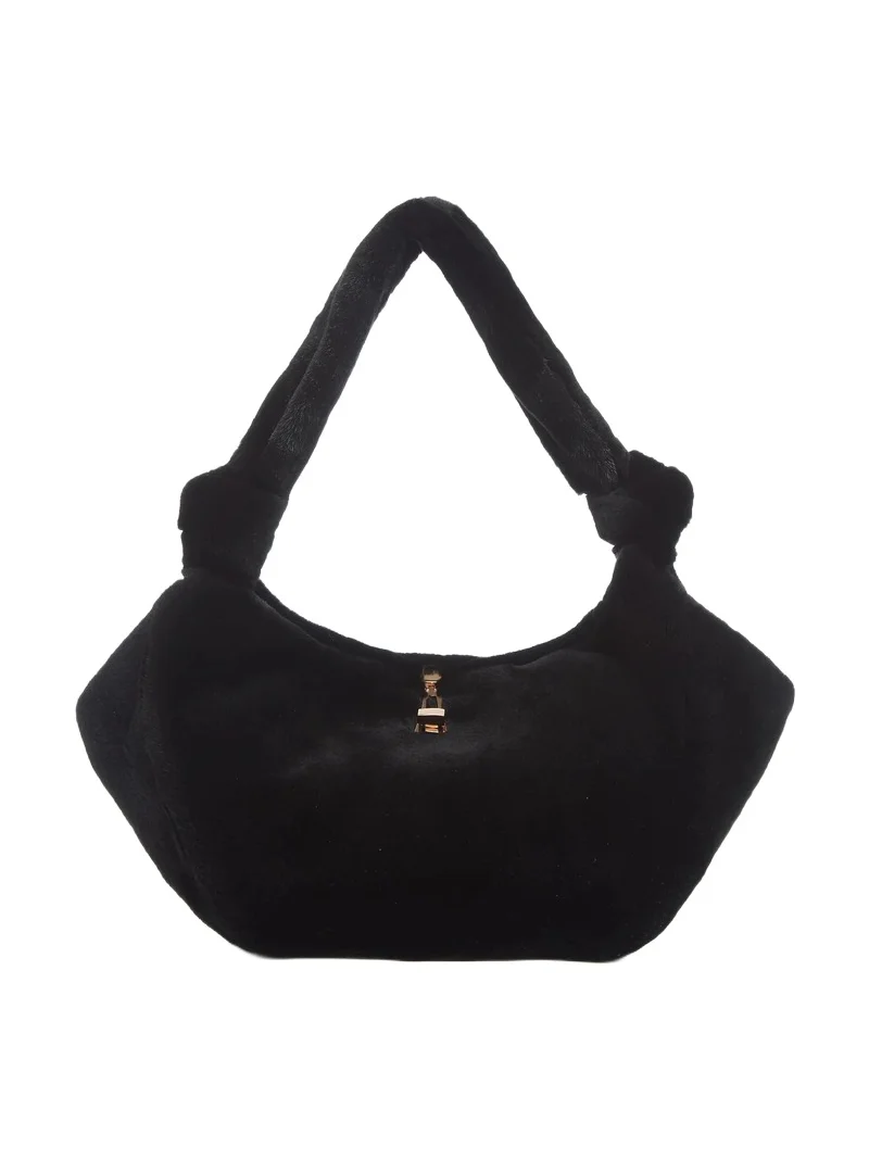 Gabriela Hearst Mini Antonia Bag in Black Mink Fur