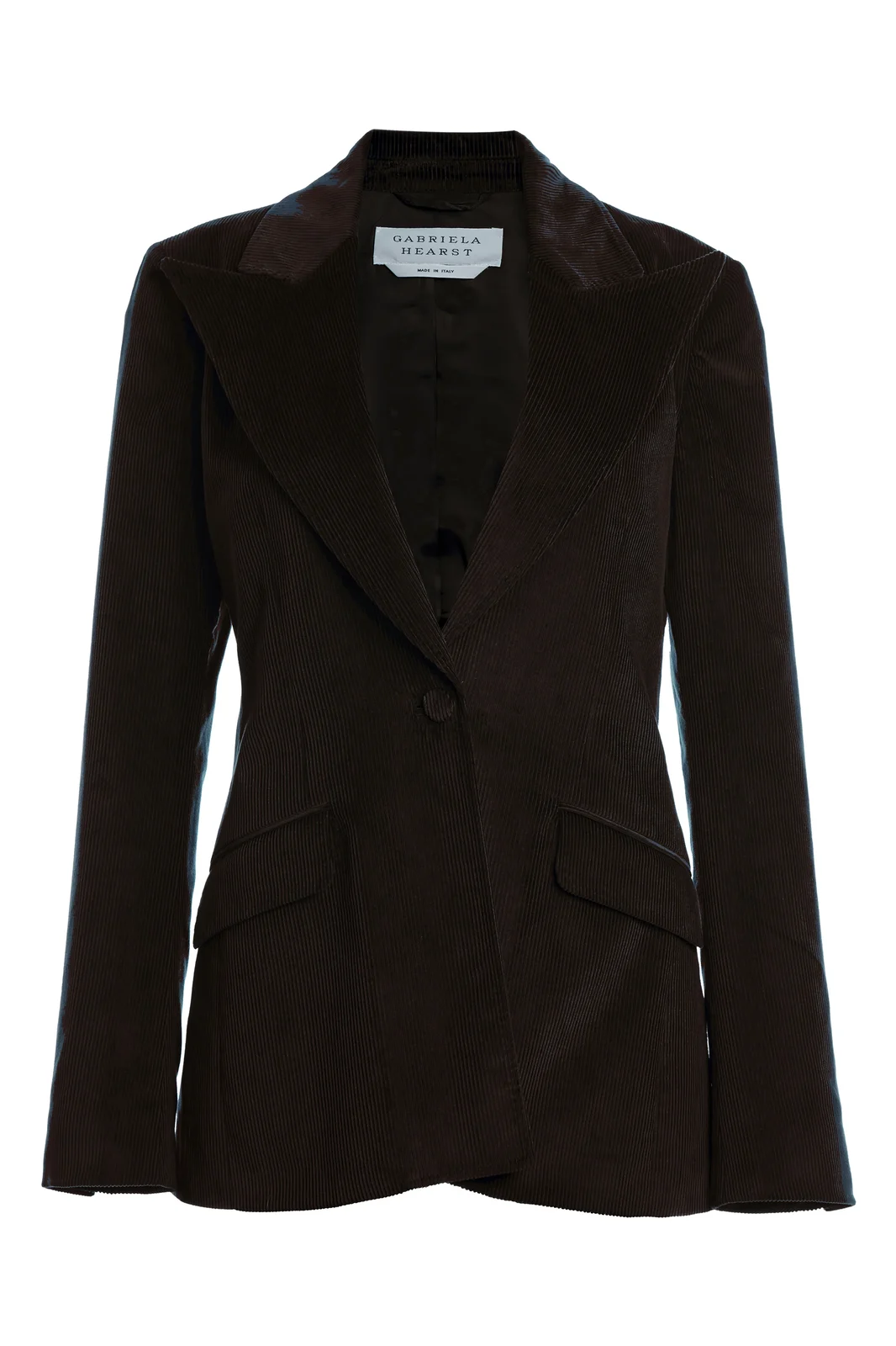 Leiva Blazer in Chocolate Cashmere Corduroy