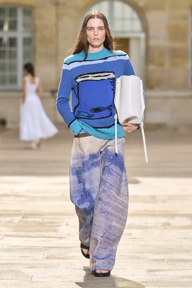 Gabriela Hearst Amoret Barrel-leg Jean in Water Multi Recycled Cotton Denim | Thumbnail 2