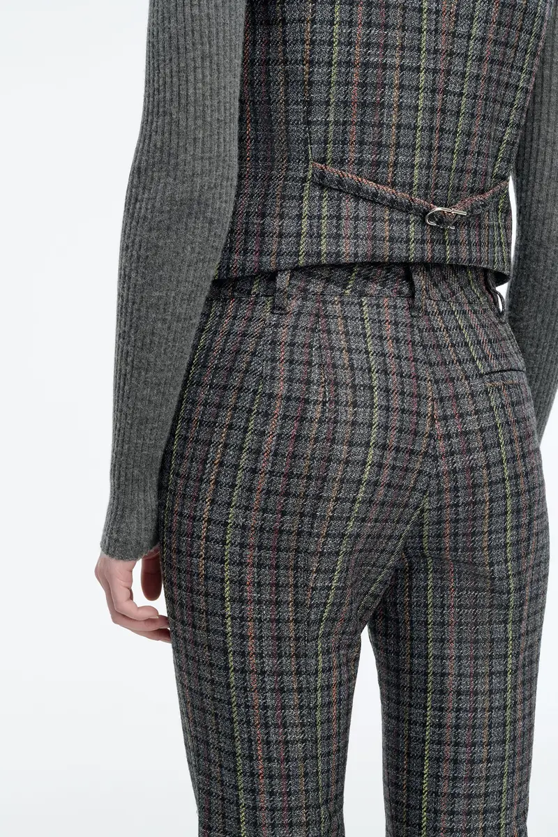 Gabriela Hearst Rhein Pant in Charcoal Multi Wool Silk Houndstooth | Thumbnail 6 Gabriela Hearst Rhein Pant in Charcoal Multi Wool Silk Houndstooth | Thumbnail 6