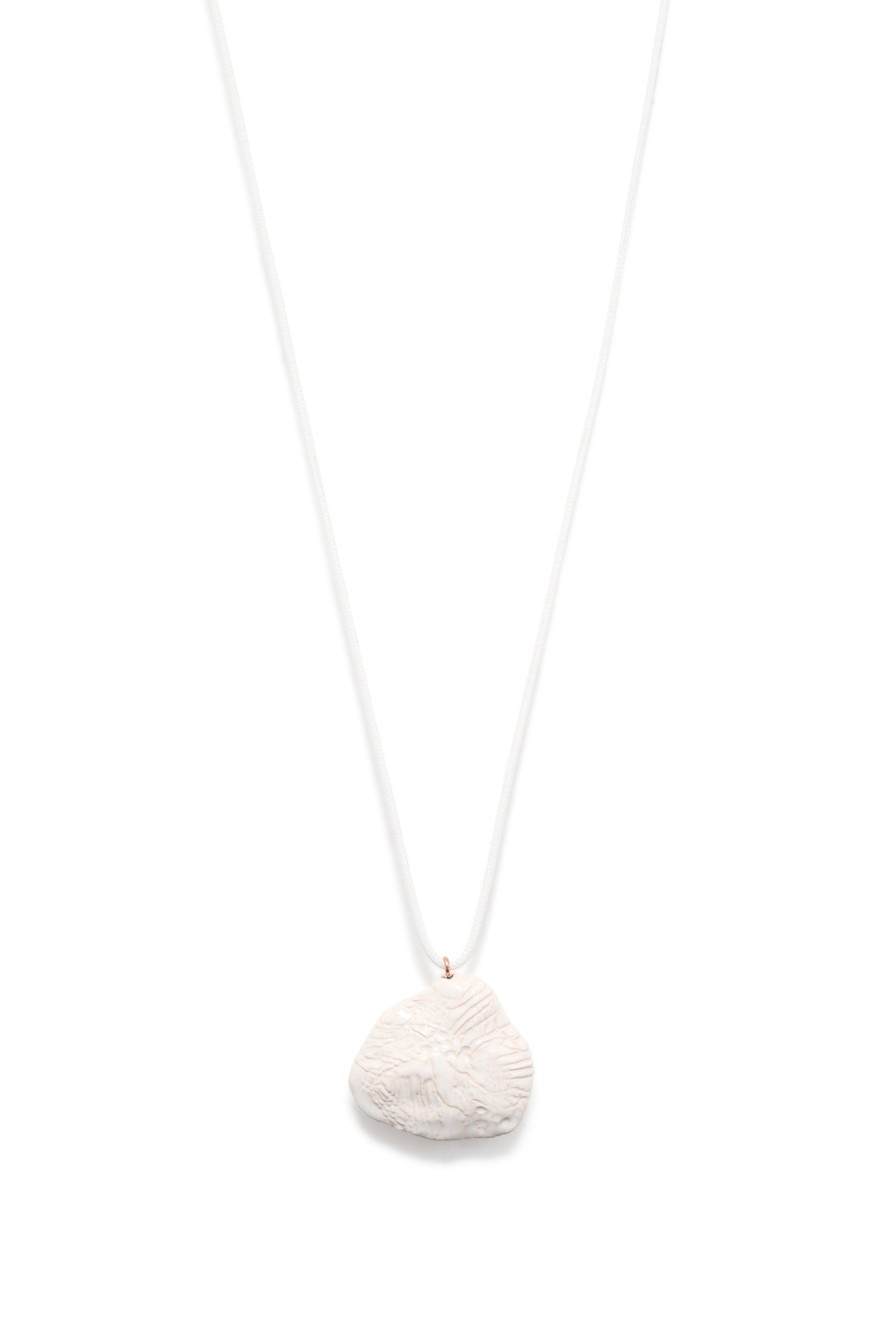 Nugget Necklace in Ivory Ceramic Nugget Necklace in Ivory Ceramic