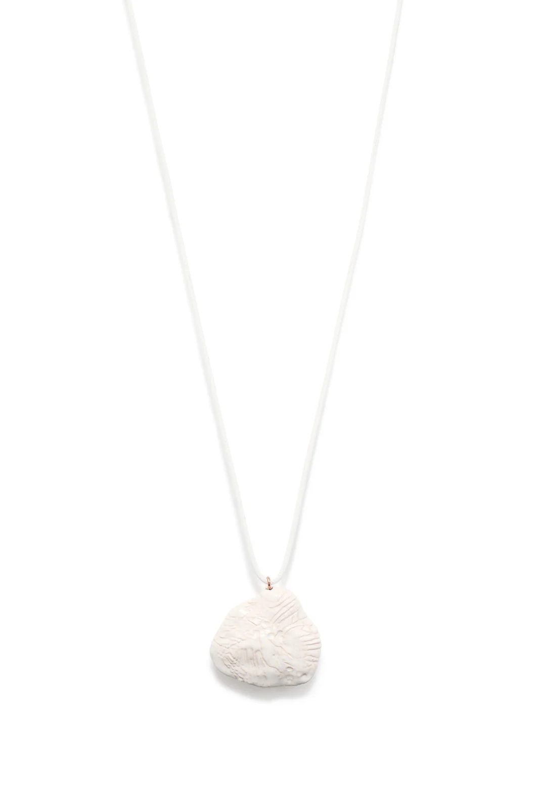 Nugget Necklace in Ivory Ceramic Nugget Necklace in Ivory Ceramic