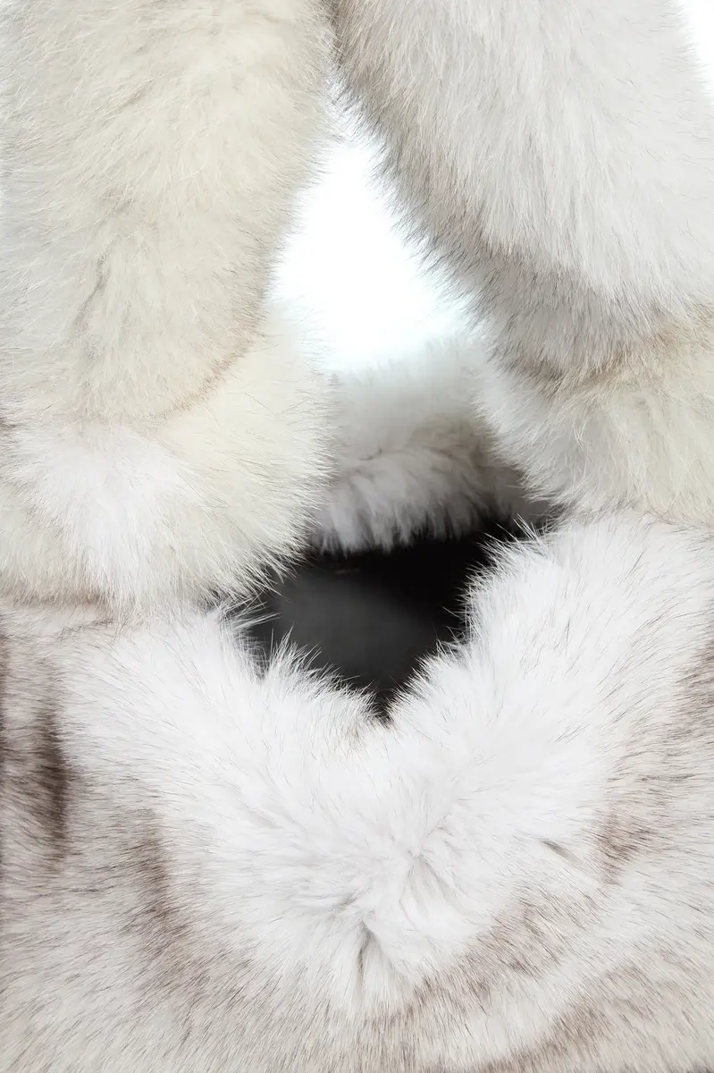 Gabriela Hearst Small Antonia Bag In White Recycled Arctic Fox Fur | Thumbnail 5 Gabriela Hearst Small Antonia Bag In White Recycled Arctic Fox Fur | Thumbnail 5