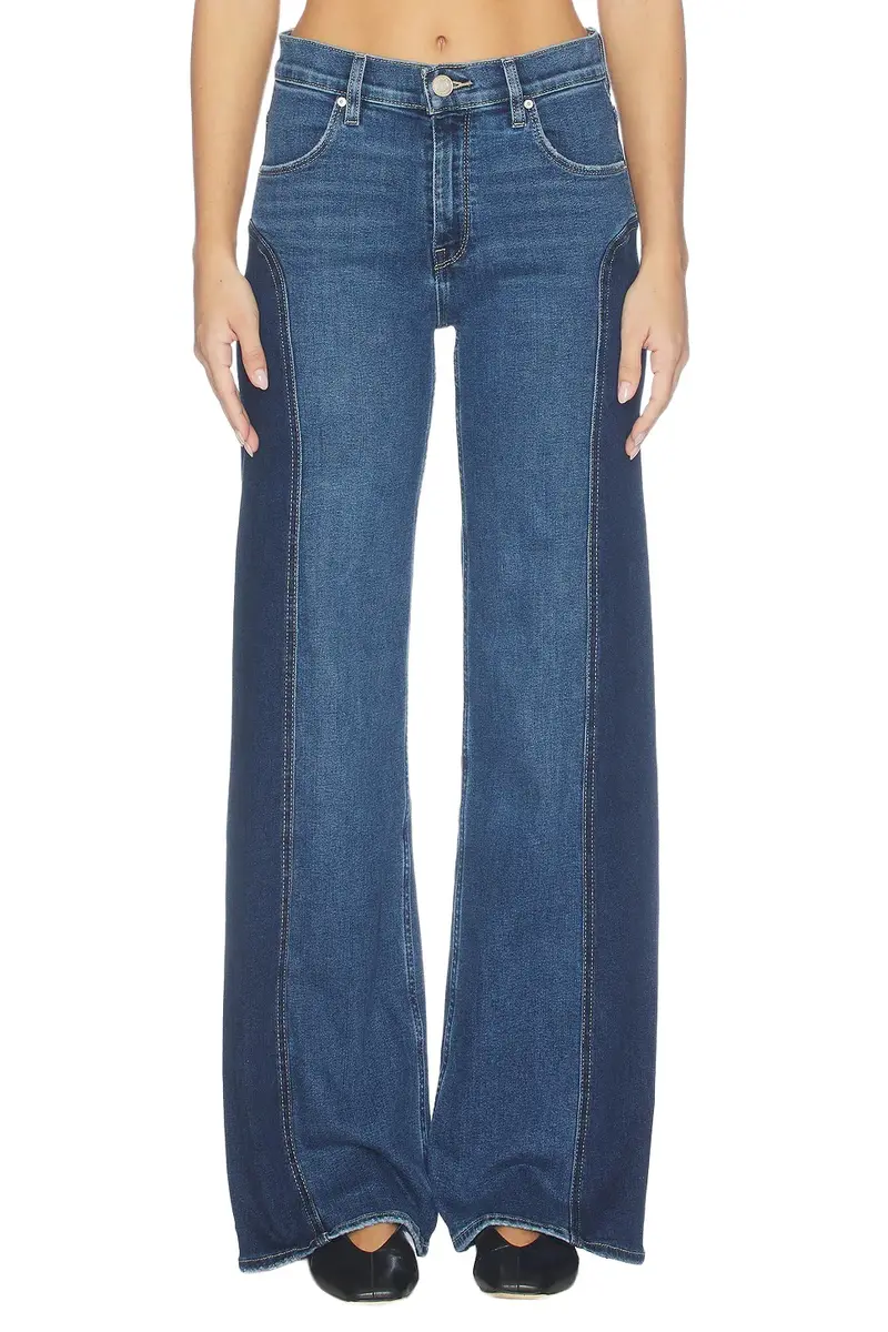Lexi Seamed Wide Leg Jeans