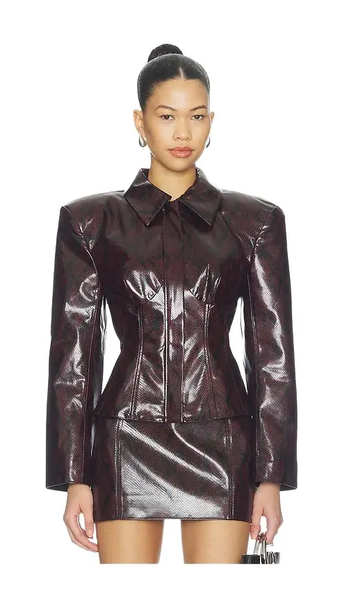 Python Leather Blazer Python Leather Blazer