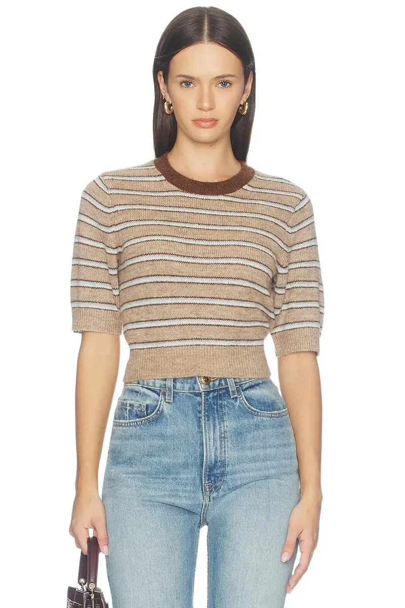 Emilli Stripe Crop Sweater