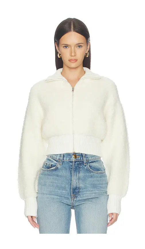 Lovers and Friends Christal Zip Up Textured Cardigan | Thumbnail 2 Lovers and Friends Christal Zip Up Textured Cardigan | Thumbnail 2