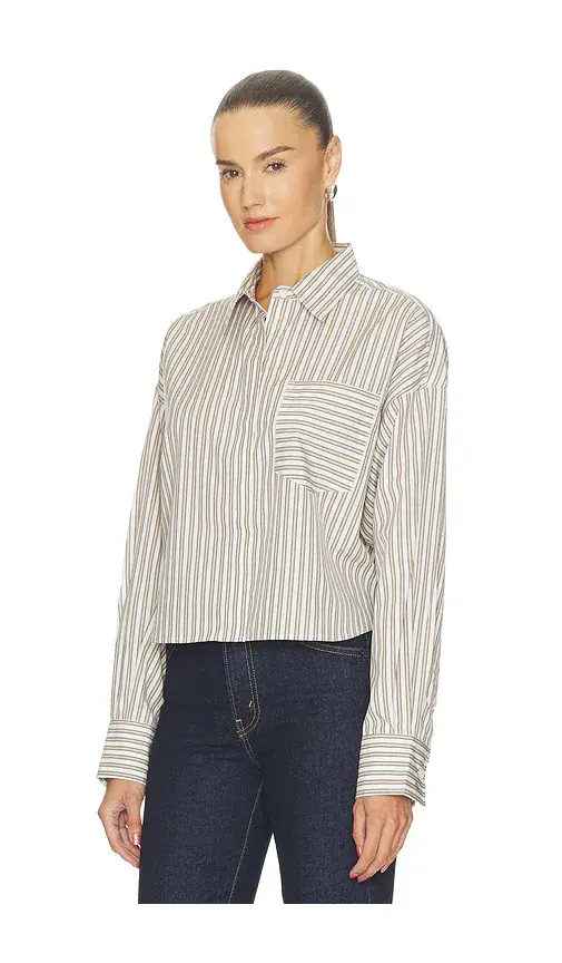 rag & bone Marin Cropped Striped Shirt | Thumbnail 2 rag & bone Marin Cropped Striped Shirt | Thumbnail 2