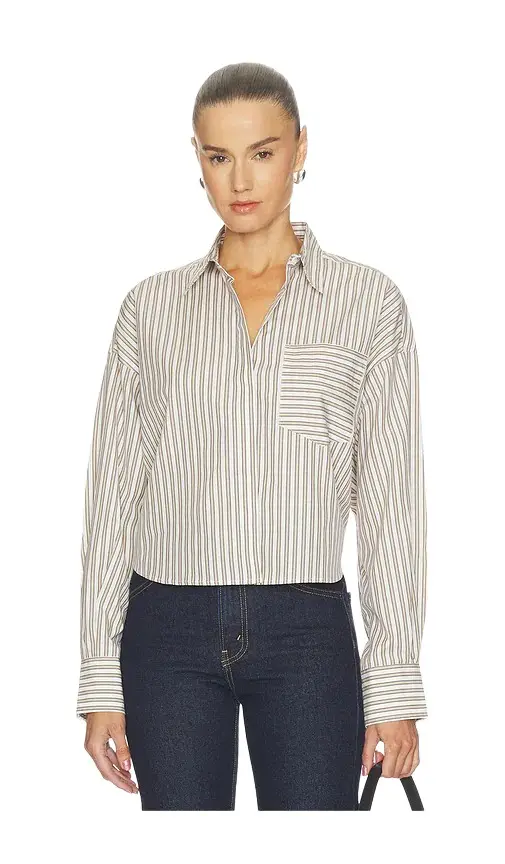 Marin Cropped Striped Shirt Marin Cropped Striped Shirt