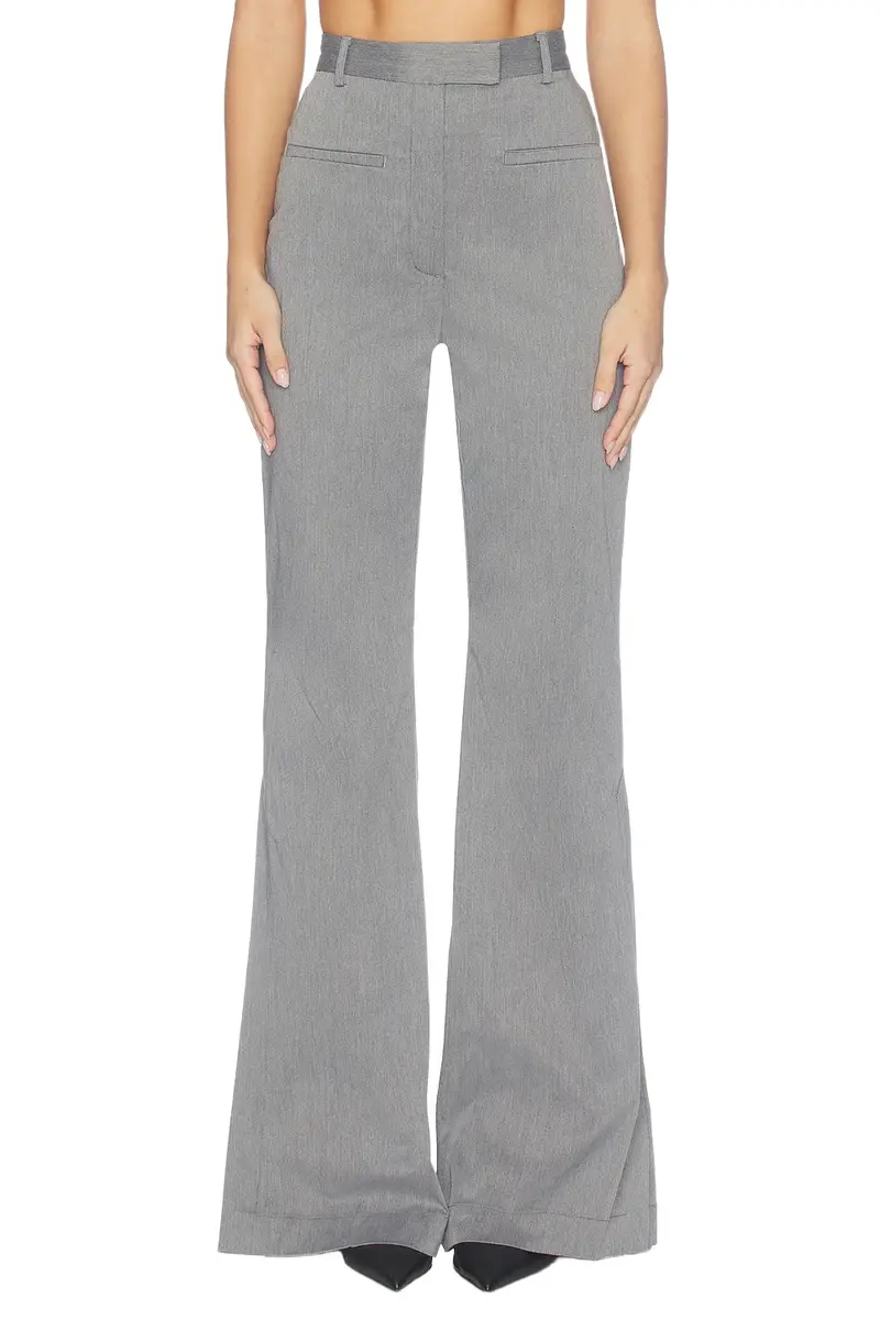 Matthew Bruch Side Slit Bell Bottom Trouser