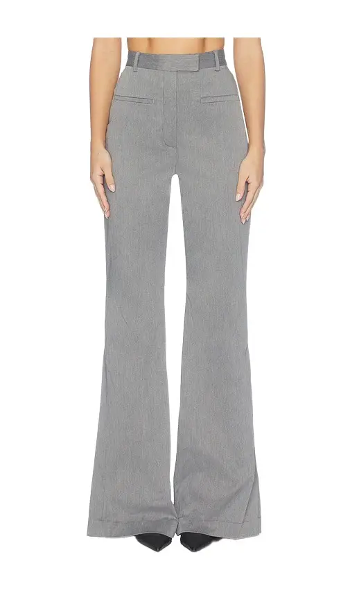 Matthew Bruch Side Slit Bell Bottom Trouser