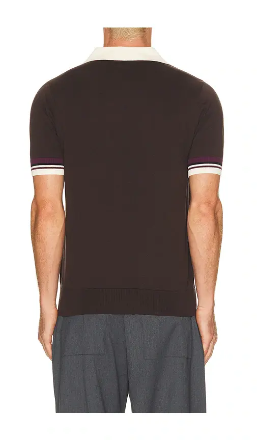 Fred Perry Tipped Open Neck Knitted Shirt | Thumbnail 2 Fred Perry Tipped Open Neck Knitted Shirt | Thumbnail 2