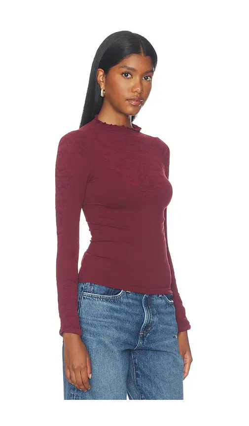 Free People Mixed Feelings Mock Neck Tee | Thumbnail 2