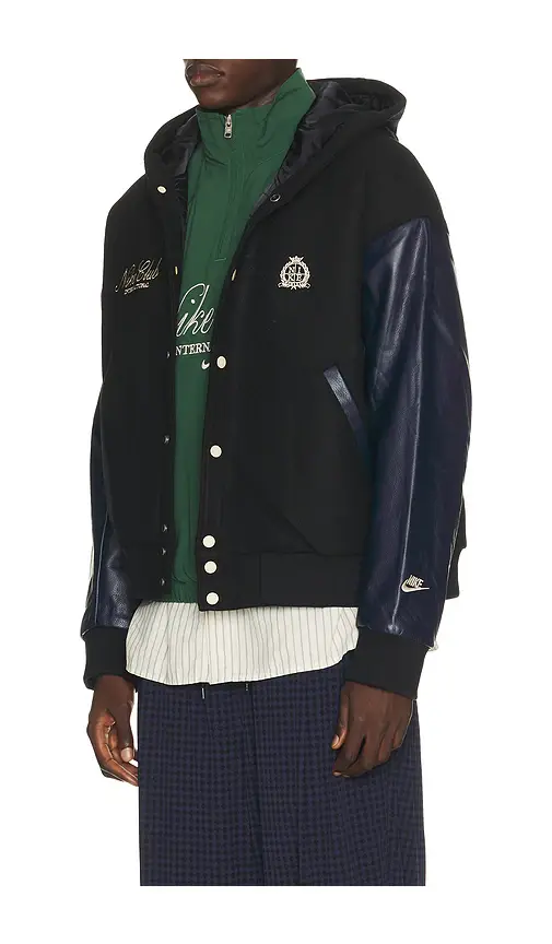 Nike Club Wool Varsity Jacket | Thumbnail 2 Nike Club Wool Varsity Jacket | Thumbnail 2