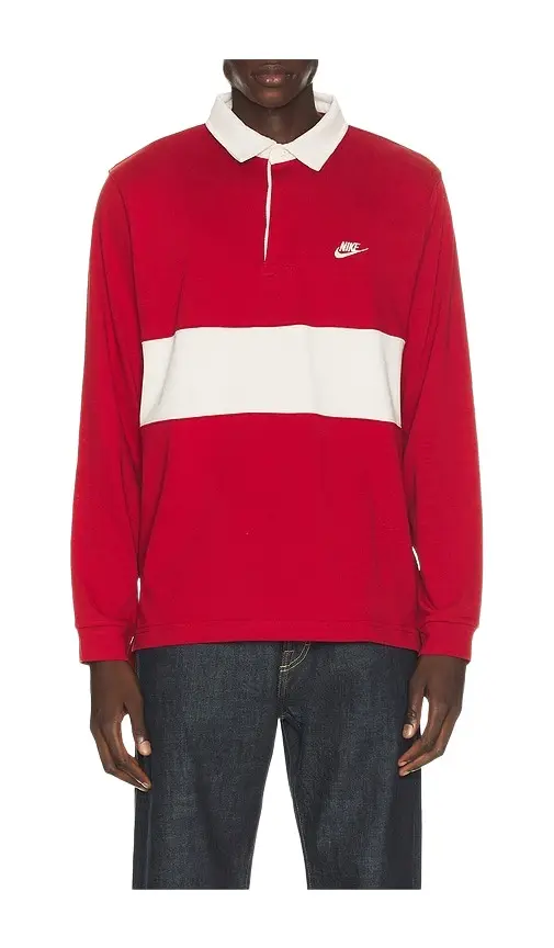 Nike Club Long Sleeve Rugby Shirt