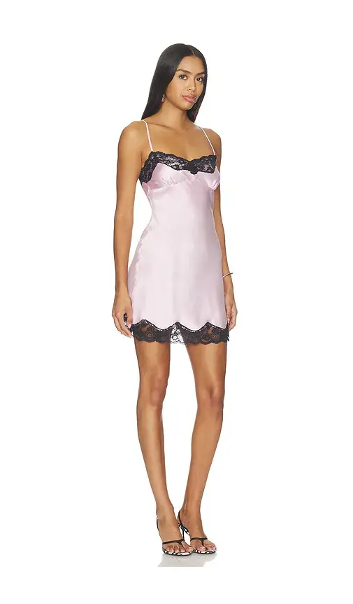 Frankies Bikinis X Devon Lee Carlson Liz Silk Slip Mini Dress | Thumbnail 2 Frankies Bikinis X Devon Lee Carlson Liz Silk Slip Mini Dress | Thumbnail 2