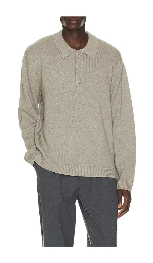 Won Hundred Paxton Cashmere Knit Polo